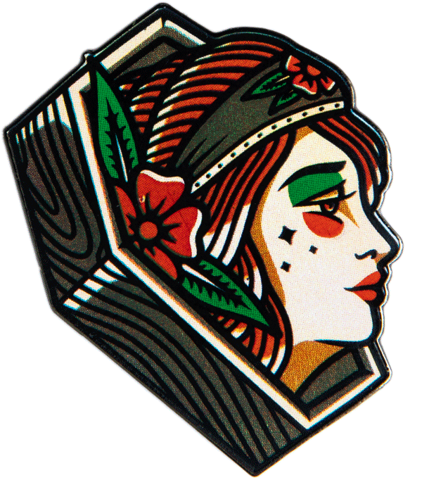 Coffin Lady Pin - datacrew