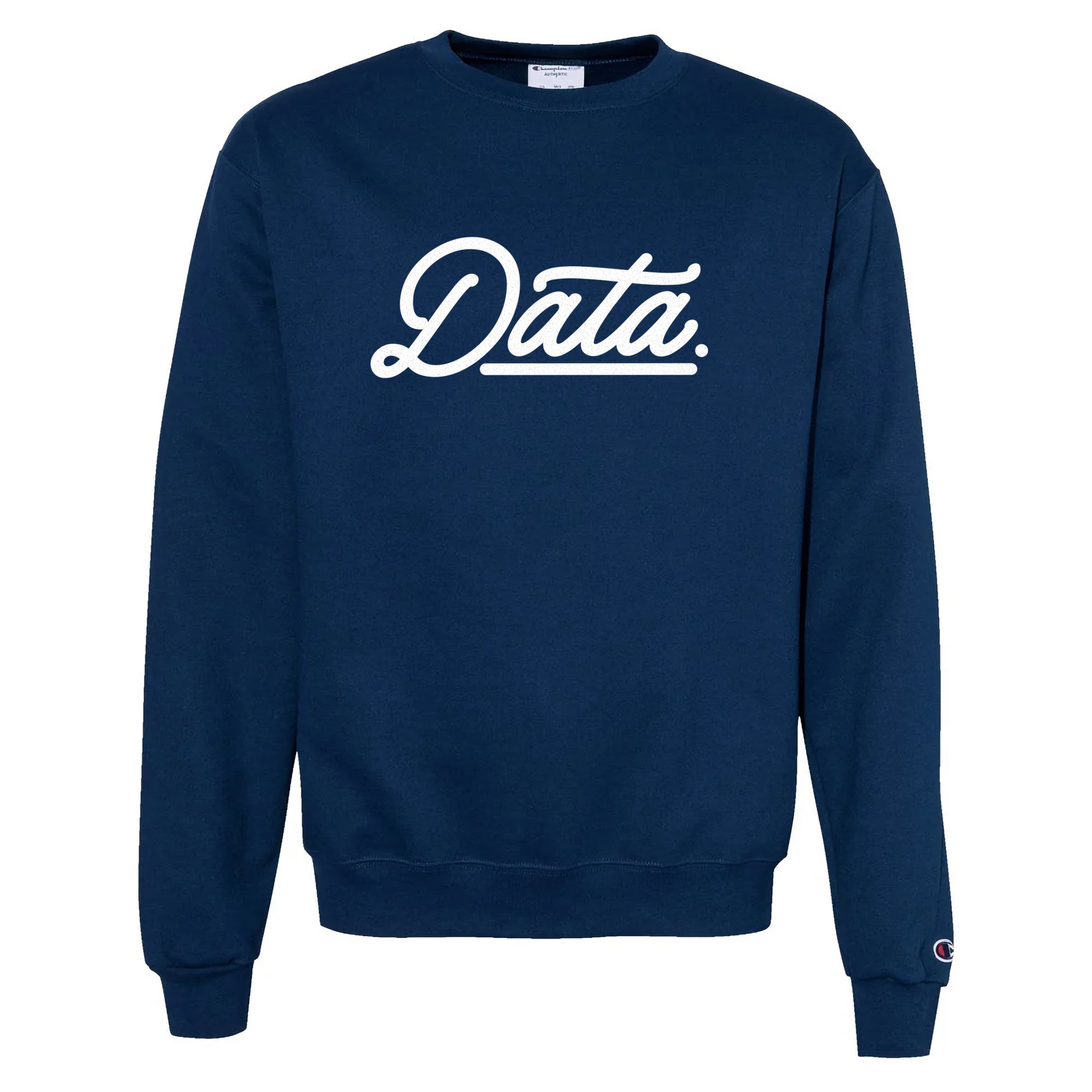Data Logo Midnight Blue Crewneck (Champion) | DATA CREW– datacrew
