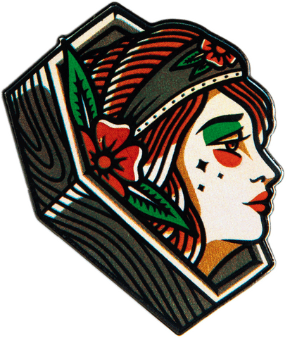 Coffin Lady Pin - datacrew