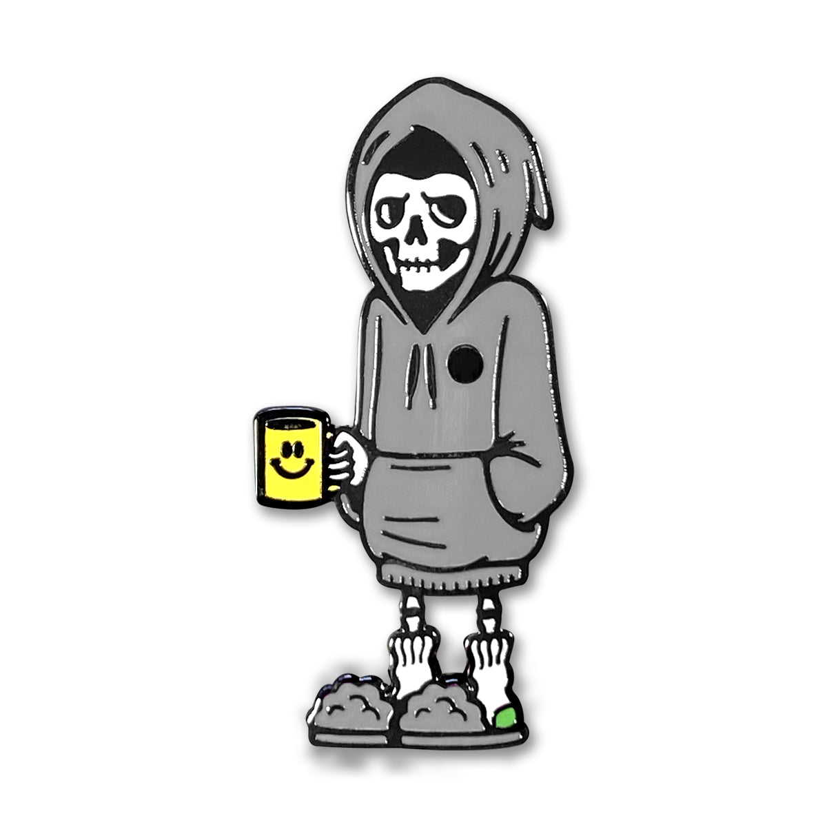Sleepy Reaper Pin (Grey) - datacrew