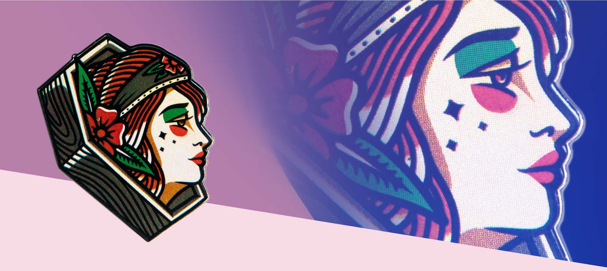 Coffin Lady Pin - datacrew