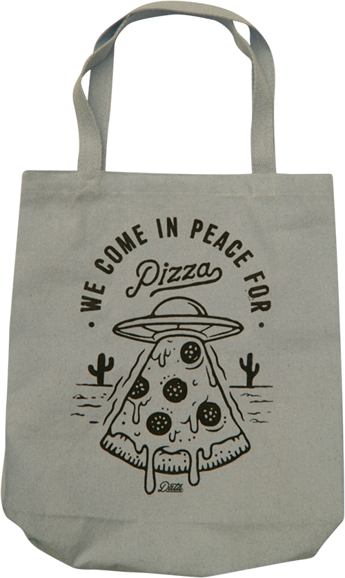 Pizza Invasion Tote Bag - datacrew