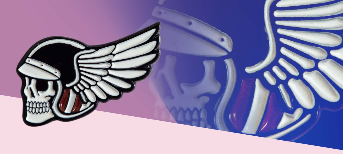 Wing Skull Pin - datacrew
